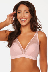 Biustonosz półusztywniany Bella Misteria 43-91 Pudrowy Czar różowy