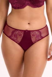 Gaia 1313P Jovana figi z koronkowym panelem bordowy