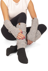 Komplet ocieplacze Vivisence 7301Kmpl szary