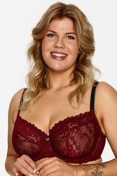 Biustonosz miękki Lupo 2630 BIG burgundowy