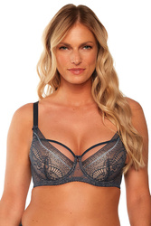 Biustonosz półusztywniany Gaia 1231 Lena granatowy