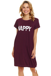 Nocna koszula Doctor Nap TCB.9504 burgundy