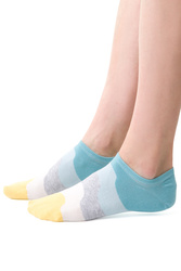 Skarpety stopki Steven 021 wzorowane stopki niebieski 064