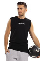 Koszulka bez rękawów Reviver F5539 czarny