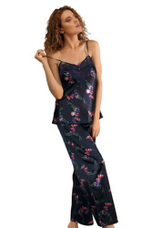 Dkaren DK-KC-009 Nocna piżama, granat