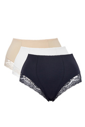 Figi modelujące Mitex Ela Maxi 3-pak czarny/biały/beż