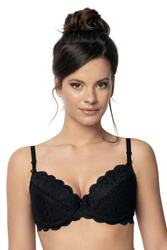 Biustonosz push-up Róża Termena czarny