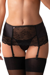 Obsessive Miamor garter belt Pas do pończoch niski, czarny