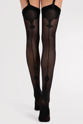 Fiore Vanity 40 den Wyrób pończoszniczy pończochy do pasa, black