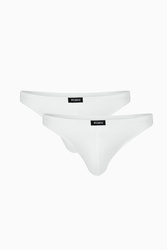 Męskie stringi Atlantic 2BMP-253 biały