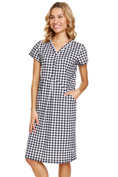 Nocna koszula Doctor Nap TCB.5271 black check
