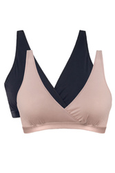 Biustonosz do karmienia Mitex Lilly 2-pak czarny/róż