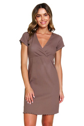 Nocna koszula Doctor Nap TCB.7303 mocha mousse