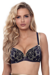 Axami V-9421 Biustonosz push-up, granatowy