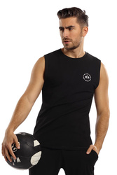 Koszulka bez rękawów Reviver F5544 czarny