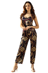 Nocna komplet top + spodnie Dkaren DK-KI-014 granat-wzór