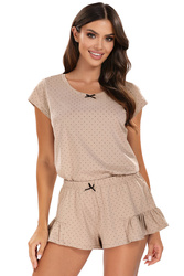 Nocna piżama Vivisence 2021 beżowy