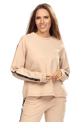 Bluza nierozpinana Reviver F5593 beżowy