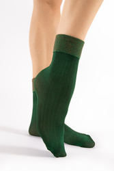 Wyrób pończoszniczy skarpetki Fiore Gilt 40 DEN G1162 autumn green
