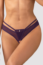 Stringi otwarte Obsessive Vivres crotchless thong violet