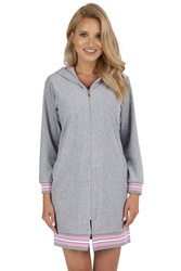 Szlafrok Vivisence 5018 szaro-różowy