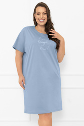 Nocna koszula Italian Fashion Ksara kr.r. stalowy