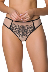 Stringi Mat 3804/4 Frances beż-czarny