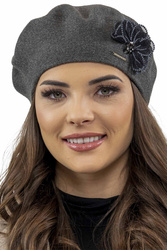 Vivisence 7036 Nakrycie głowy beret, ciemnoszary