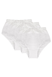 Wysokie figi Mitex Eva 3-pak biały