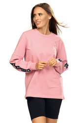 Bluza nierozpinana Reviver F5583 pudrowy róż