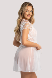 Peniuar Unikat Rubi biały