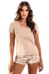 Piżama Vivisence 2048 beżowy