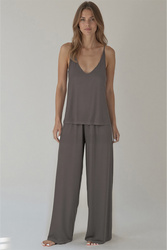 Komplet top + spodnie Vivisence 2046 szary