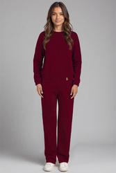 Komplet bluza+spodnie Vivisence 9205kmpl bordowy