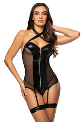 Beauty Night Ella Noir set komplet z zamkiem i troczkami black