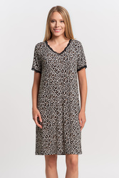 Moraj PDK2700-008 koszula nocna z wiskozy, krótki rękaw patt 1-cętki