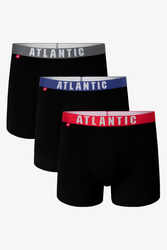 Atlantic 3MH-011 Majtki bokserki, czarny