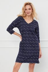 Koszula Italian Fashion Libra r.3/4 druk/granat