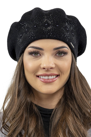 Vivisence 7050 Nakrycie głowy beret, czarny