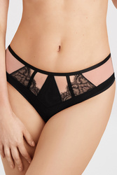 Majtki brazyliany Gorsenia K836 Black to Black czarny