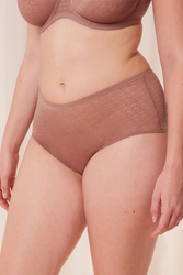 Majtki wysokie figi Triumph Signature Sheer Maxi EX 6901-toasted almond