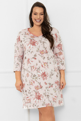 Nocna koszula Italian Fashion Salta r.3/4 druk/róż