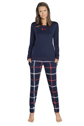 Italian Fashion Izera dł.r. dł.sp. Nocna piżama, granat/druk