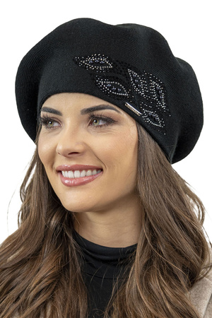 Vivisence 7051 Nakrycie głowy beret, czarny