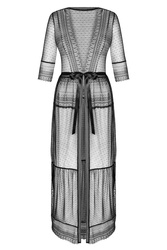 Obsessive Estiqua peignoir Nocna peniuar, czarny