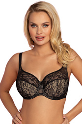 Biustonosz półusztywniany Vena VB-435 MAXI czarny-beż