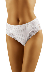 Wol-Bar Eco-Di Majtki wysokie figi, biały