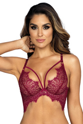 Axami V-9431 Biustonosz półgorset, bordowy