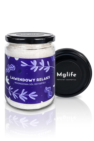 Mglife Lawendowy relaks - magnezowa sól do kąpieli Do kąpieli sól, naturalna