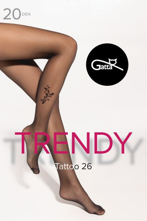 Rajstopy Gatta Tattoo 26 20 DEN nero